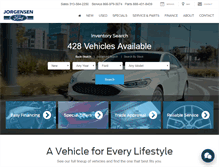Tablet Screenshot of jorgensenforddirect.com